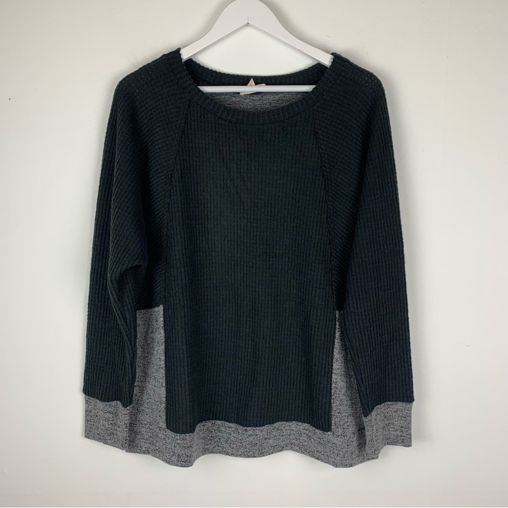 Promesa Waffle Knit Sweater Pullover Medium